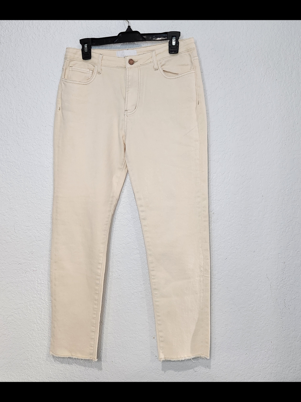 VERVET Slim Straight Cream Men's Jeans - Classic Everyday Style